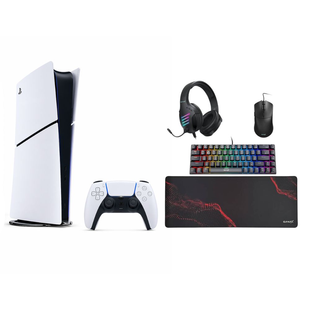 [509315] PlayStation 5 Slim Digital Edition Bundle with Gamax Complete Gaming Accessories