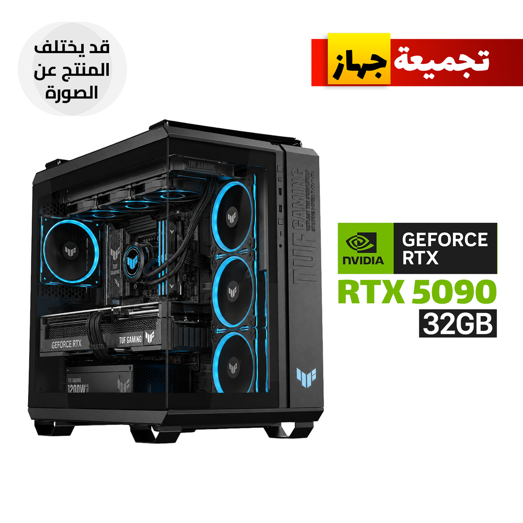 [90DC0090-B19020-CGPC4] AMD Ryzen 9-9950X3D, Asus TUF X870-E WiFi 7 MB, 32GB D5(6000) RAM, 2TB SSD Gen 4, Asus TUF RTX 5090 32GB, Asus TUF 1200G 80PLUS GOLD, Asus TUF LC360 Liquid Cooler, Asus TUF GT502 Horizon Case,Asus TUF 3x Fans,Win 11 Pro (License)