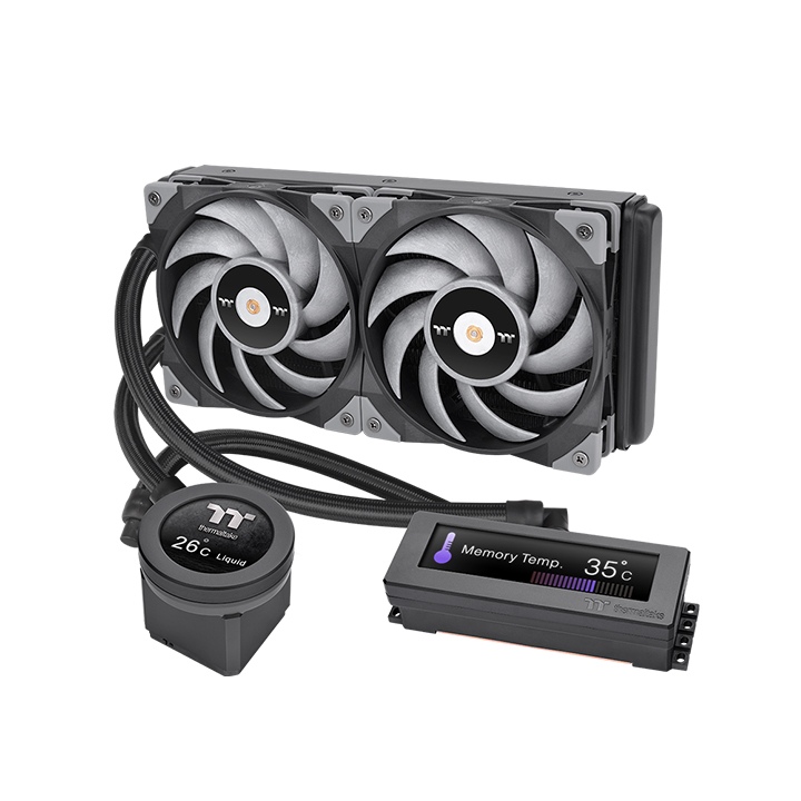 [CL-W324-PL12GM-A] Thermaltake Floe RC Ultra 240 CPU & Memory AIO Liquid Cooler - Gray
