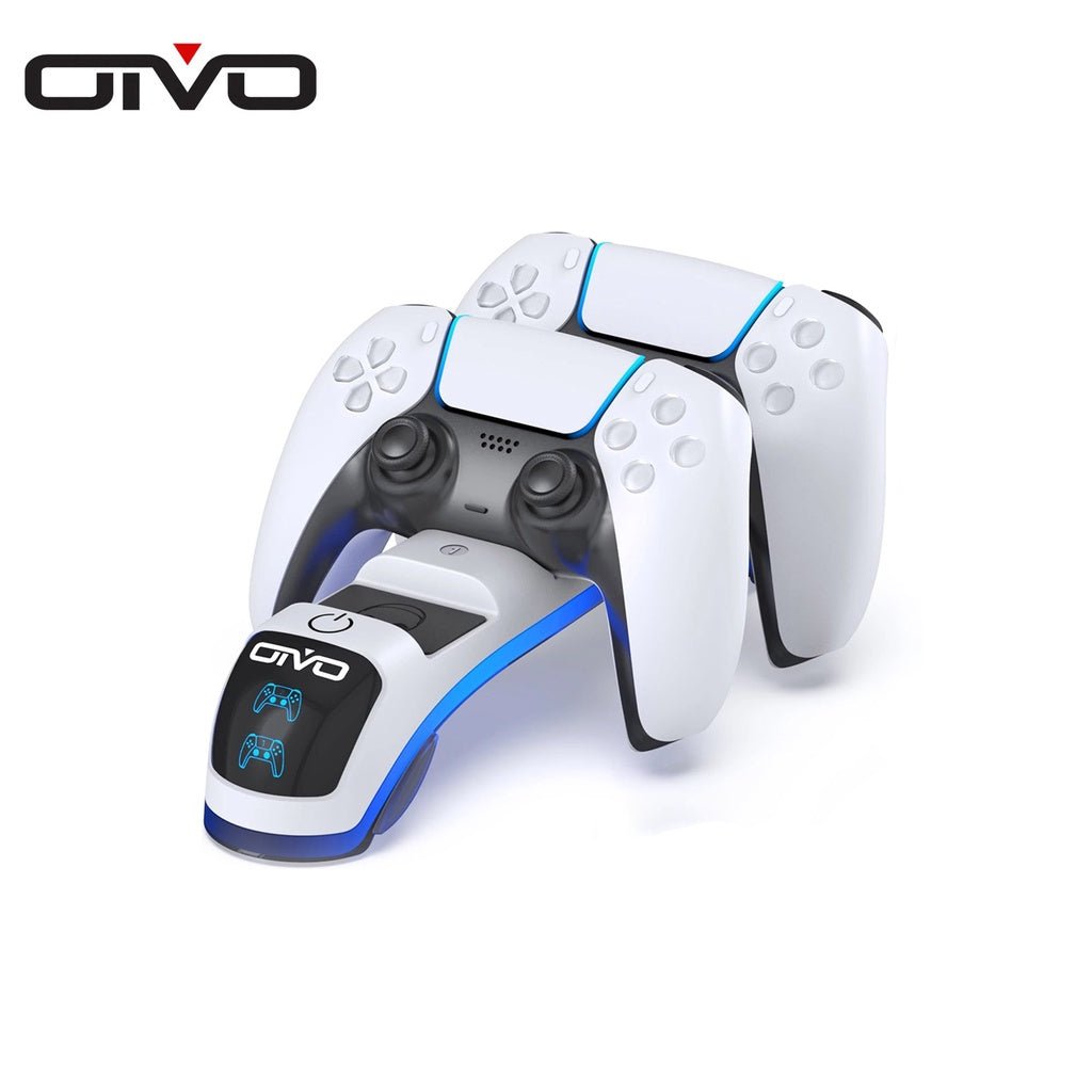 [500942] Oivo Controller Charging Station with Headset Holder for PS5 - White