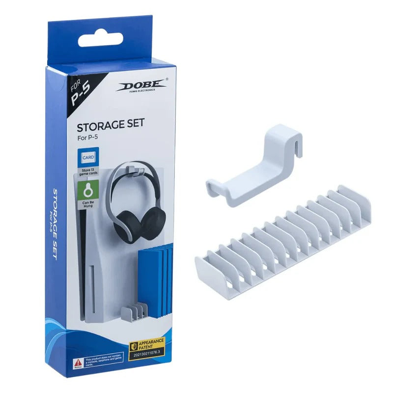 [500941] DOBE Storage Set For PS - White