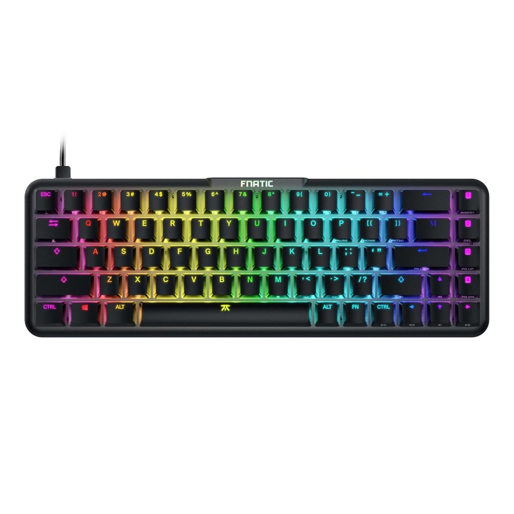 [KB0005-001] Fnatic Streak65 LP Ultra Fast Low Profile Switches 65% Compact Mechanical Keyboard - Black