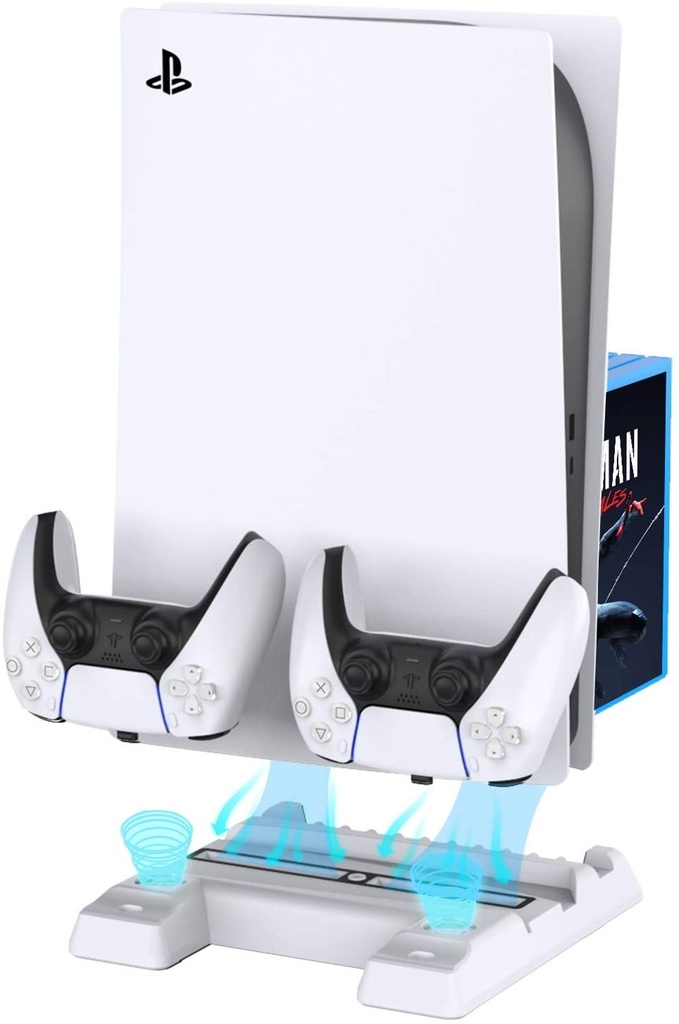 [93540] OIVO Vertical Stand with Controller Charging Station & Suction Cooling Fan