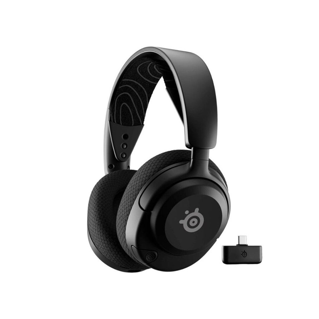 [61670] SteelSeries Arctis Nova 5 Wireless/Bluetooth Gaming Headset AI Noise Cancellation ClearCast 2.X Retractable Mic, Up to 60-Hours Battery life, For PC,PS5/PS4,Nintendo & Mobile Device - Black
