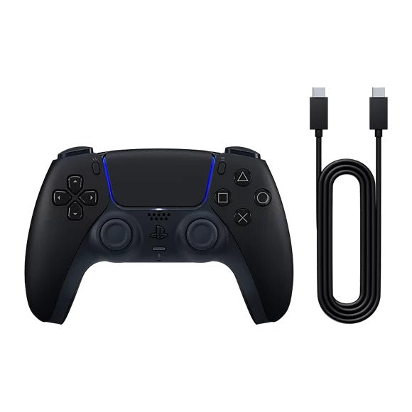 [SY93652] PS5 DualSense Wireless Controller - Midnight Black + USB Cable For PC