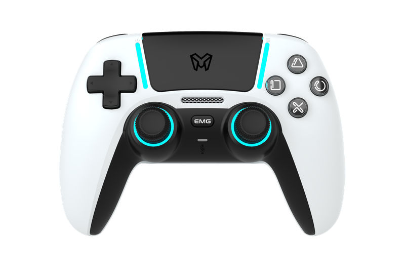 [508910] EMG Artic Clicky White P508 Gaming Controller Compatible with PS5, PC, Android & IOS