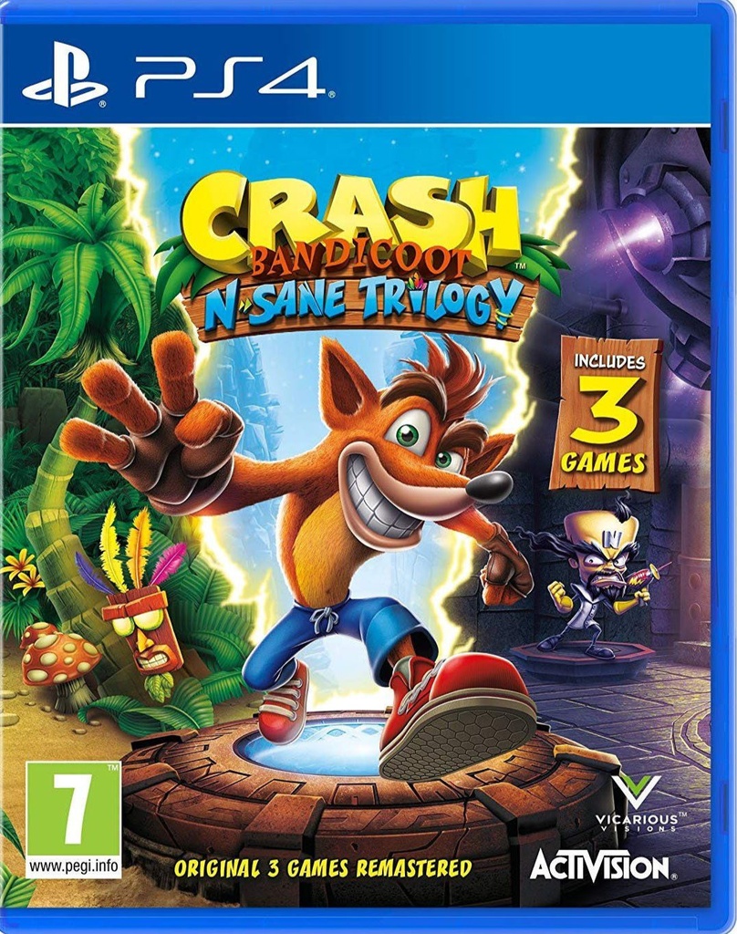 [92441] Crash Bandicoot N. Sane Trilogy For PlayStation 4 "Region 2"