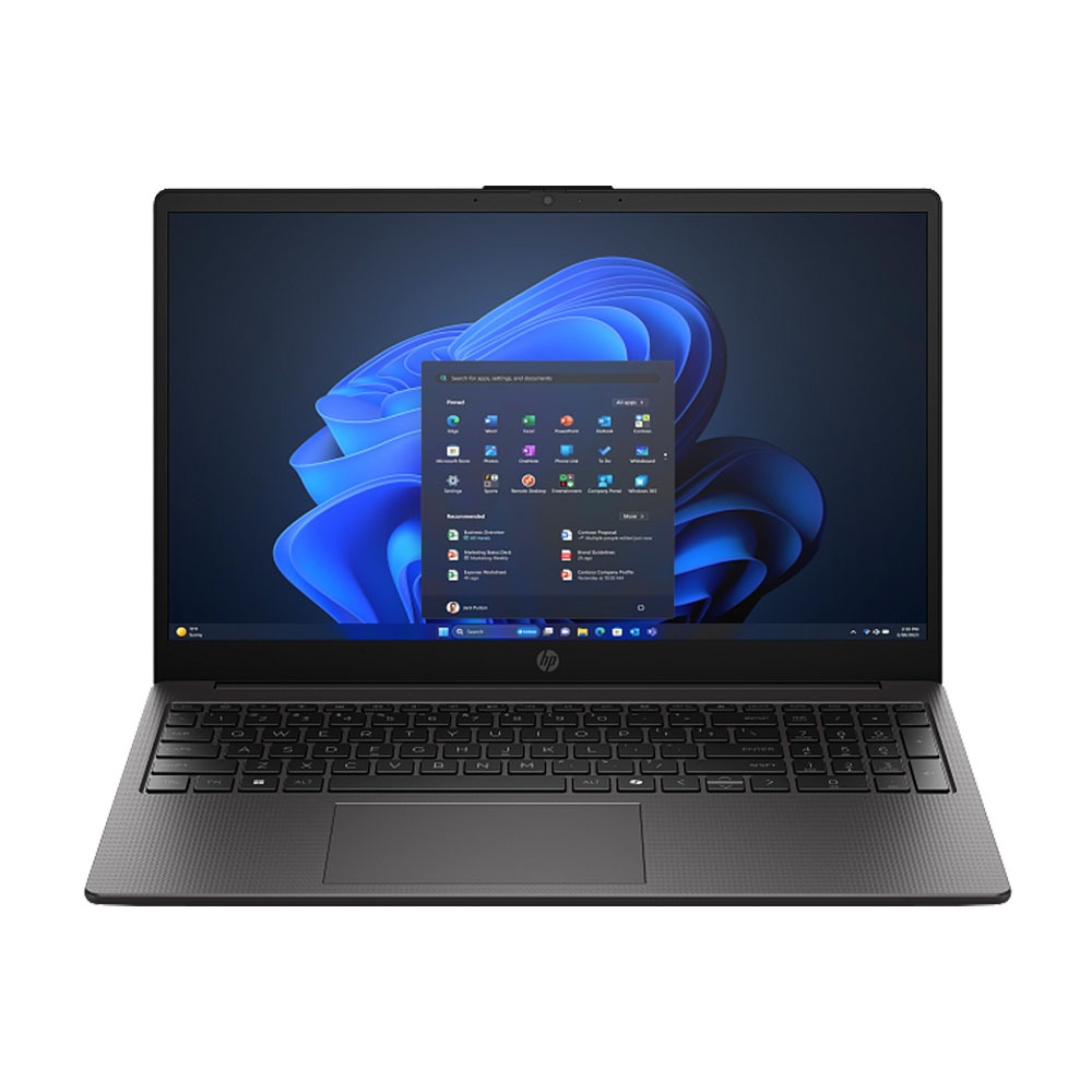 [D36CZAT] HP 250R G10 Laptop, Intel Core 3 100U Processor, 8GB RAM DDR5, 512GB SSD NVMe, Intel® Graphics Integrated, 15.6" FHD Display, Windows 11 Pro (License) - Dark Ash Silver | D36CZAT