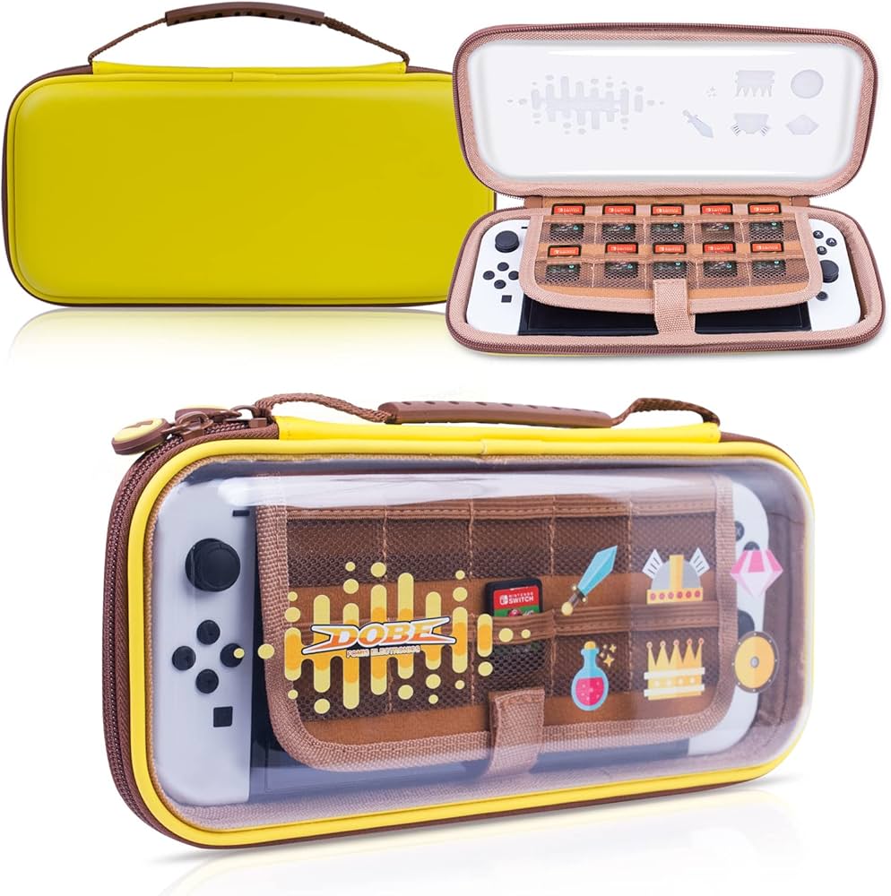[63513] DOBE Switch OLED Storage Bag - Yellow
