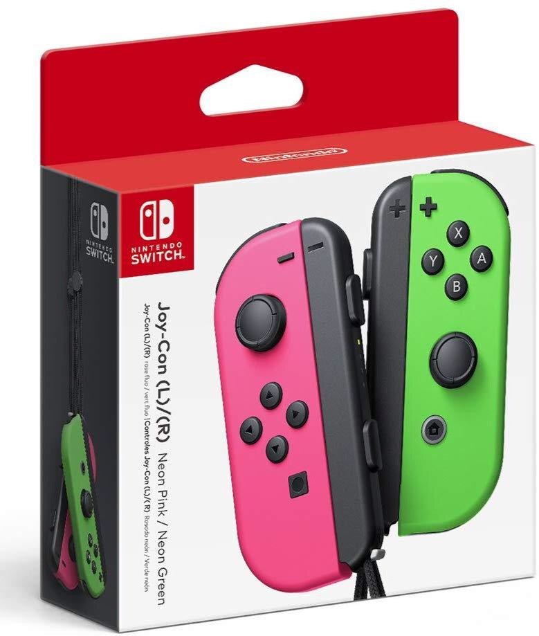 [62521] Nintendo Switch Joy-Con (L/R) Controllers - Green & Pink