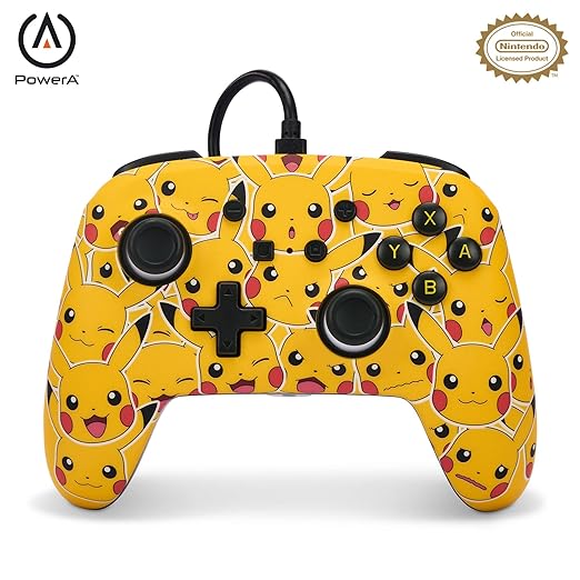 [504301] PowerA Enhanced Wired Controller for Nintendo Switch - Pikachu Moods