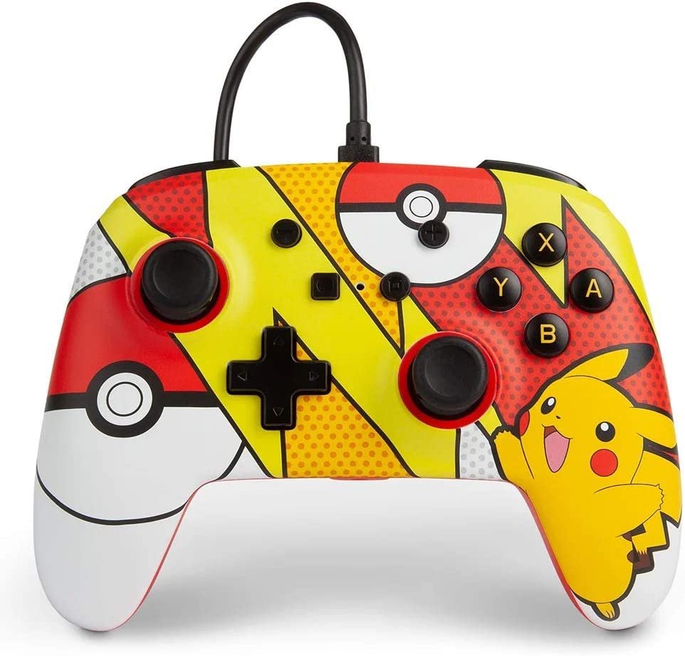 [62673] PowerA Pokémon Enhanced Wired Controller for Nintendo Switch - Pikachu Pop Art