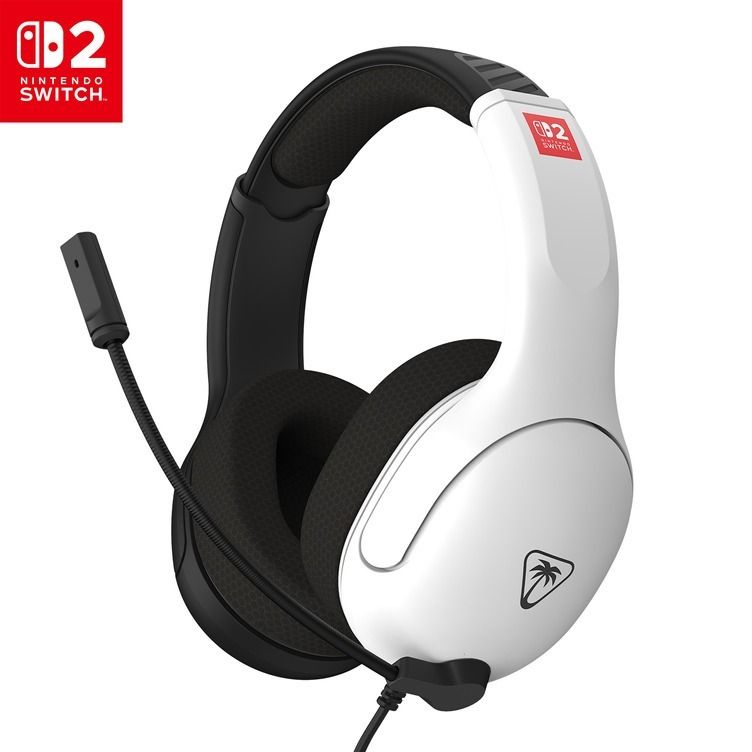 [507905] Turtle Beach Airlite Fit Wired Gaming Headset for Nintendo Switch 2 - Black & White