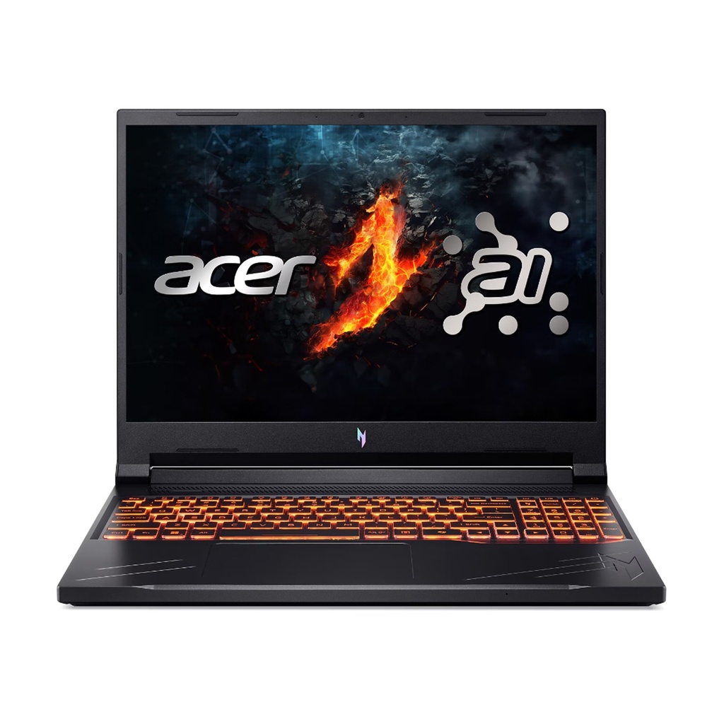 [NH.QTREM.002] Acer Nitro V 16 Gaming Laptop, Intel Core i5-14450HX Processor, 8GB DDR5 RAM, 512GB SSD NVMe, RTX 4050 6GB Graphics, 16" WUXGA IPS 165Hz Display, Backlight Keyboard, Windows 11 Pro (License), Obsidian Black
