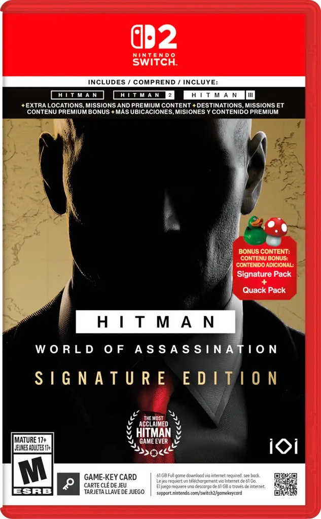 [63016] Switch 2 Hitman World Of Assassination Signature Edition us