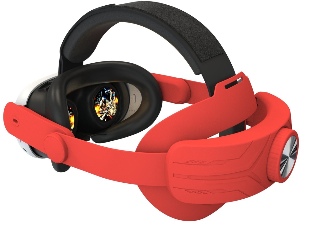 [501592] Gamax Meta Quest 3 Head Strap Elite Style - Red