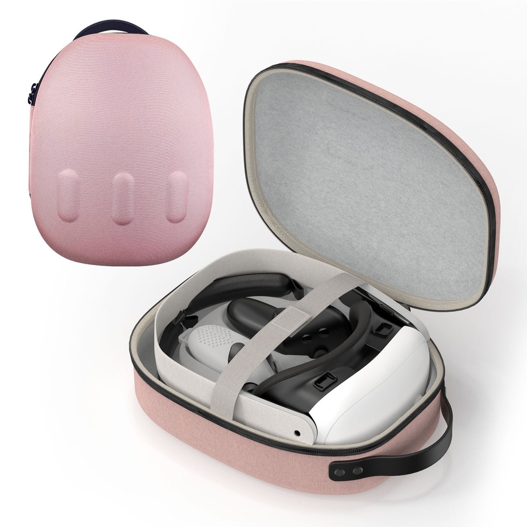 [501620] Gamax Meta Quest 3 Storage Box Carbon Fiber ( Model B ) - Pink