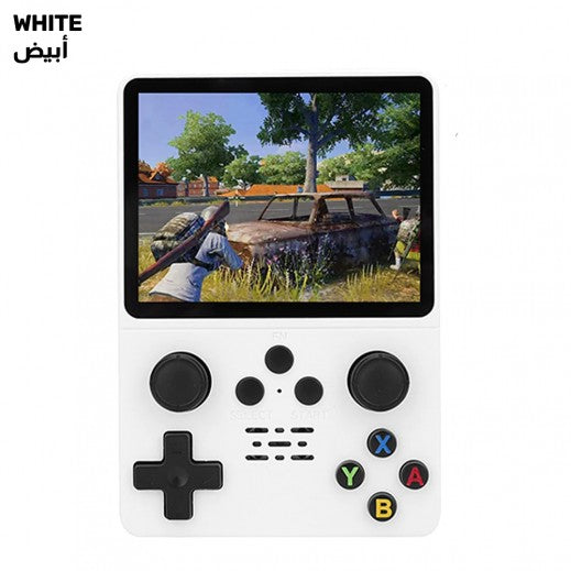 [501571] R36S Retro Handheld Video Game Console 3.5 Inch 64GB - White