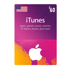 [DGC2725E9] Apple iTunes Gift Card 60$ - USA (Send By SMS)