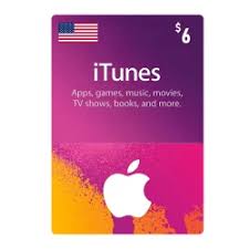 [DGC621D00] Apple iTunes Gift Card 6$ - USA (Send By SMS)