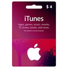 [DGCF57C58] Apple iTunes Gift Card 4$ - USA (Send By SMS)