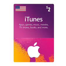 [DGC1F8441] Apple iTunes Gift Card 2$ - USA (Send By SMS)