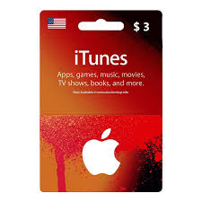 [DGCC05D7F] Apple iTunes Gift Card 3$ - USA (Send By SMS)