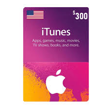 [DGCCA7A99] Apple iTunes Gift Card 300$ - USA (Send By SMS)