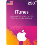 [DGCBEB636] Apple iTunes Gift Card 250$ - USA (Send By SMS)