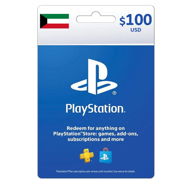 [DGCA40EAB] PlayStation Store Gift Card 100$ - Kuwait (Send By SMS)