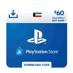 [DGC10B1D2] PlayStation Store Gift Card 60$ - Kuwait (Send By SMS)