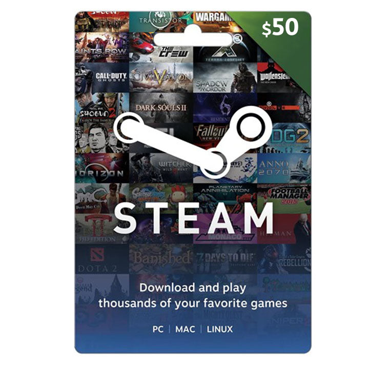 [DGCFB3B88] Steam Gift Card & Wallet Codes $50 (SMS Delivery)