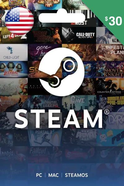 [DGC082A67] Steam Gift Card 30$ - USA (Send By SMS)