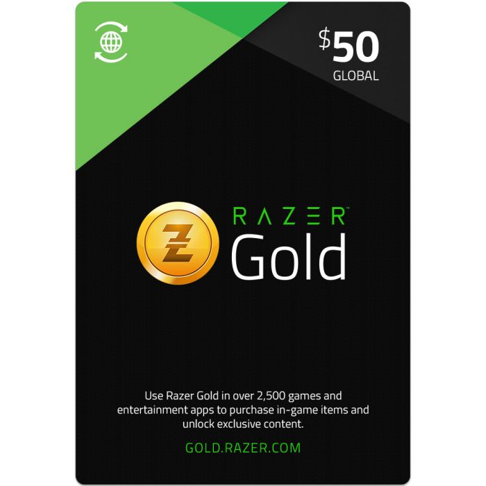 [DGCF24274] Razer Gold Pins Gift Card 50$ - Global (SMS Delivery)