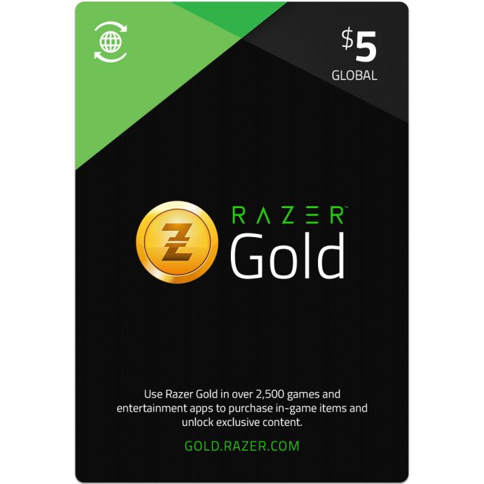 [DGCFB94AE] Razer Gold Pins Gift Card 5$ - Global (SMS Delivery)