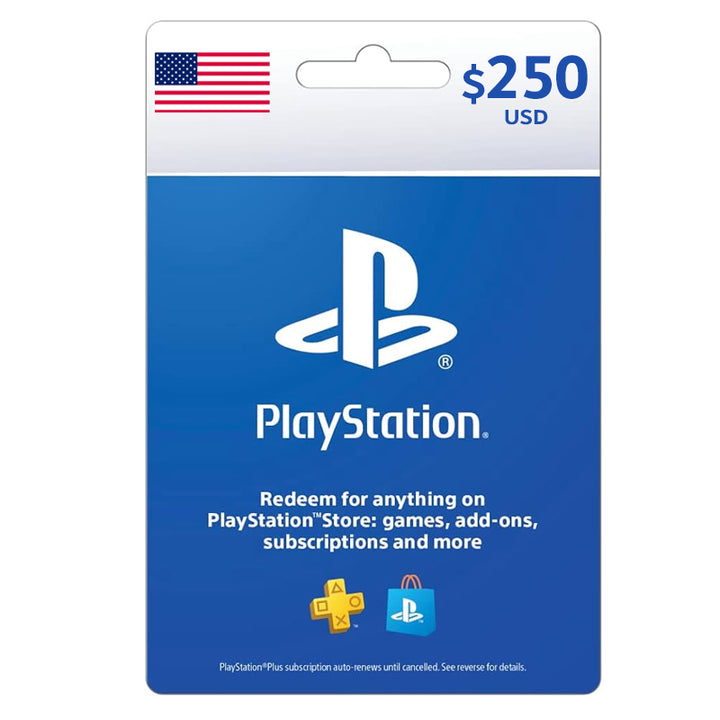 [DGC15EE72] PlayStation Network Store Gift Card 250$ - USA