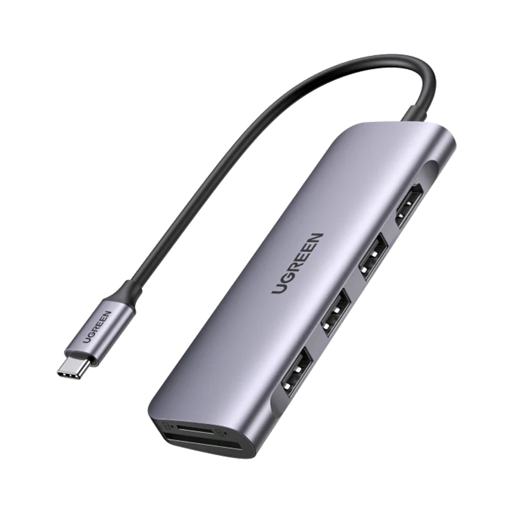 [70410B] UGreen USB-C 6-in-1 Multifunction Adapter - Space Gray