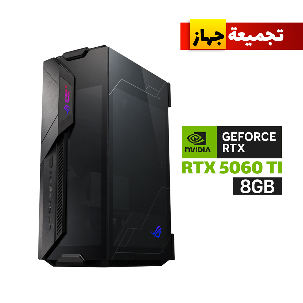 [90DC00B0-B39000-GPC1] Gaming PC AMD RYZEN 5-9600X Processor, Colorful AMD B850I DDR5 Motherboard, 16GB RAM DDR5, 1TB SSD NVMe, RTX 5060 TI 8GB VGA, L240 Liquid Cooler, 650 WATT PSU, Asus Rog Z11 Mini-ITX Case with 3x Fans, USB Wi-Fi Adapter, Windows 11 Pro (License)