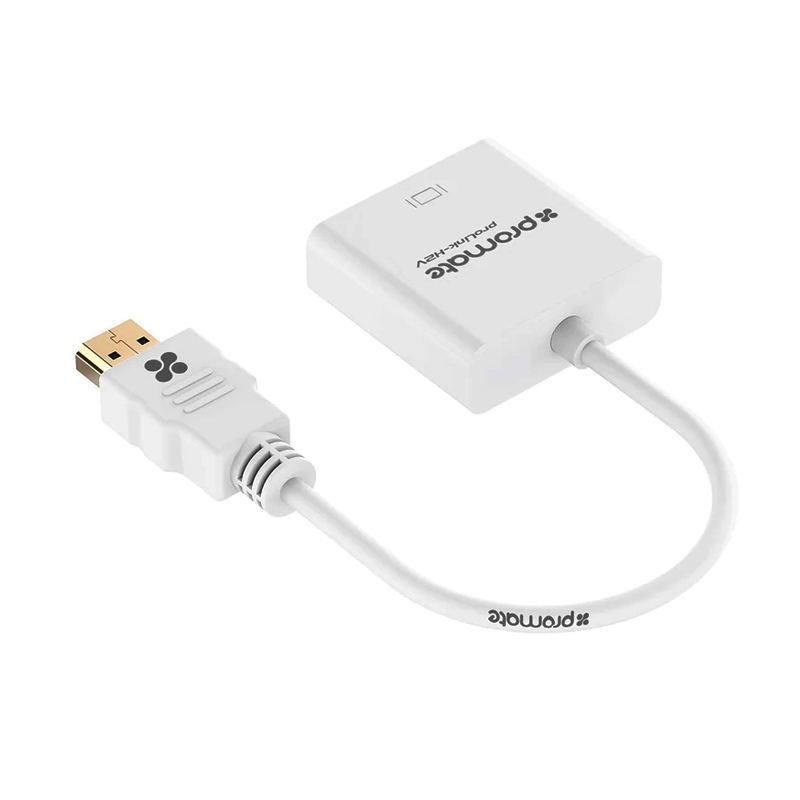 [ProLink-H2V.White] Promate Pro Link HDMI to VGA Adaptor Kit White