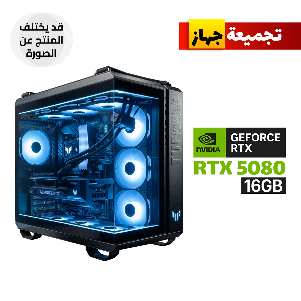 [90DC0090-B19020-P4] Gaming PC i9-14900KS Processor, ASUS TUF Z790 WIFI Motherboard, 32GB RAM DDR5, 2TB SSD NVMe, ASUS TUF RTX 5080 16GB VGA, 1000 WATT GOLD PSU, ASUS TUF L360 Liquid Cooler, Asus TUF Gaming GT502 Horizon Case 3x ASUS Fans, Windows 11 Pro (License)