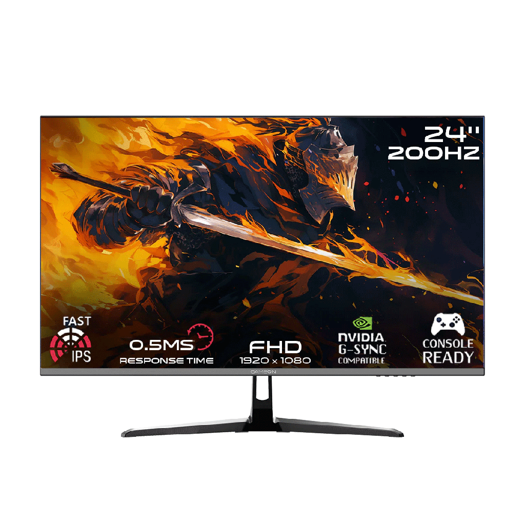 [GOPS24200IPS] Gameon GOPS24200IPS Pro Series 24" IPS FHD 200Hz 0.5ms HDMI 2.1 Gaming Monitor (Supports PS5) - Black