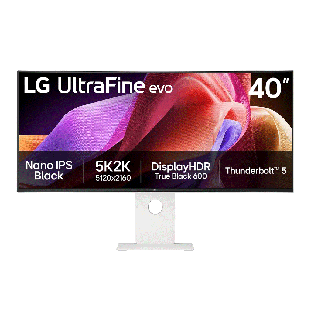 [40U990A-W] LG 40" UltraFine evo™ 5K2K WUHD Nano IPS 120Hz 5ms Curved Monitor With Thunderbolt™ 5 PD 96W