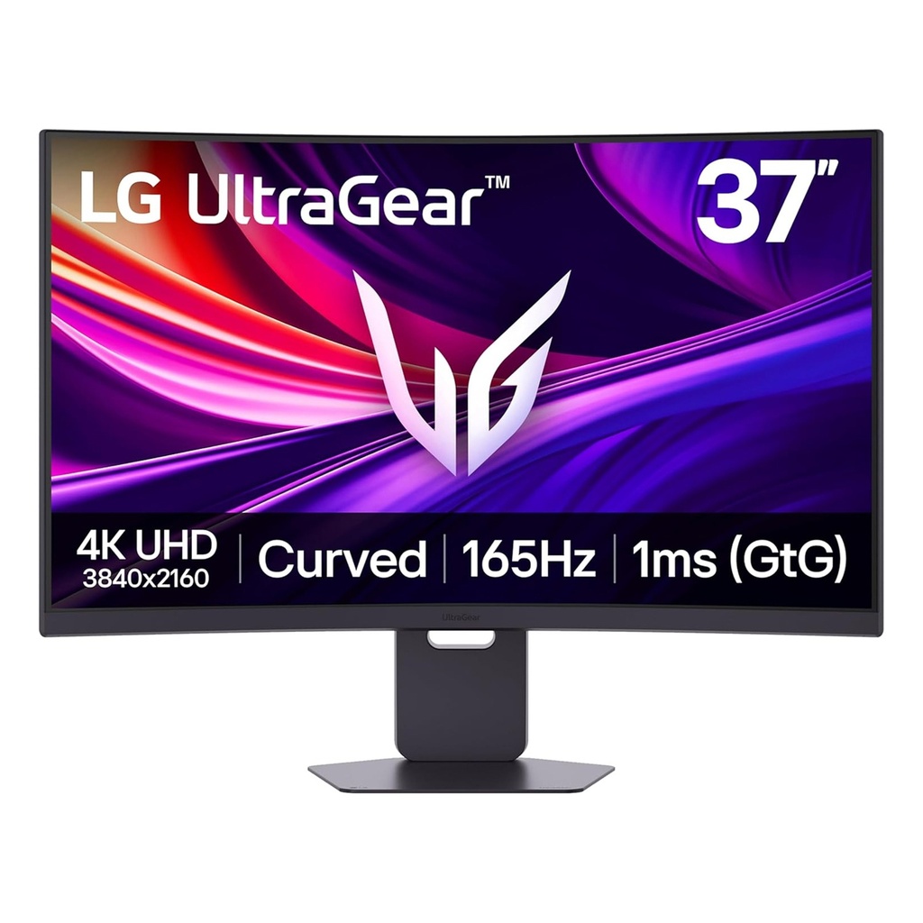 [37G800A-B] LG UltraGear™ 4K UHD Curved Gaming Monitor, 37'' VA Display Panel, 4K Resolution (3840 × 2160), 165Hz Refresh Rate, 1ms Response Time, HDMI 2.1/USB-C & Standard Ports, Built-in Speaker, AMD FreeSync™ Premium Pro, Adaptive Sync | 37G800A-B