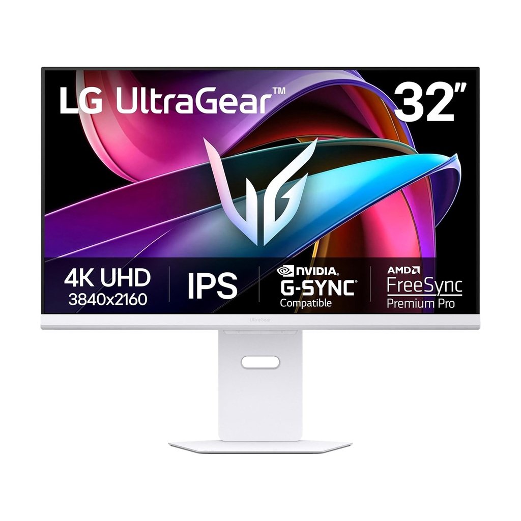 [32G810SA-W] LG 32" UltraGear 4K UHD IPS 144Hz 1ms Smart (WebOS) Gaming Monitor - White