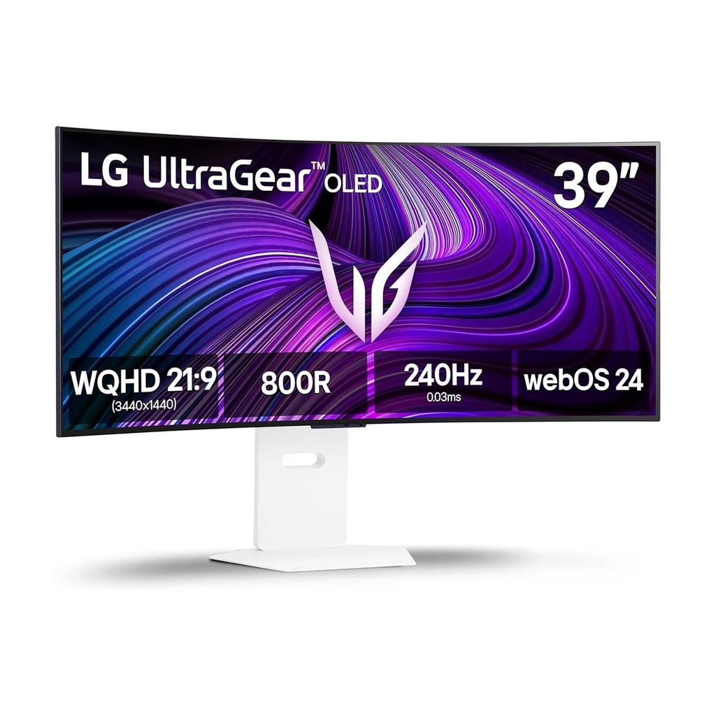 [39GX90SA-W] LG 39GX90SA-W UltraGear 39" OLED WQHD 240Hz 0.03ms G-Sync Compatible 800R Curved Gaming Monitor with webOS