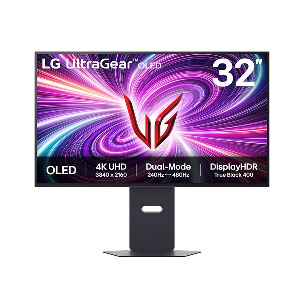 [32GS95UV-B] LG UltraGear 32" OLED Dual-Mode (4K 240Hz & FHD 480Hz) 0.03ms HDR, Height Adjustable HDMI 2.1 Gaming Monitor