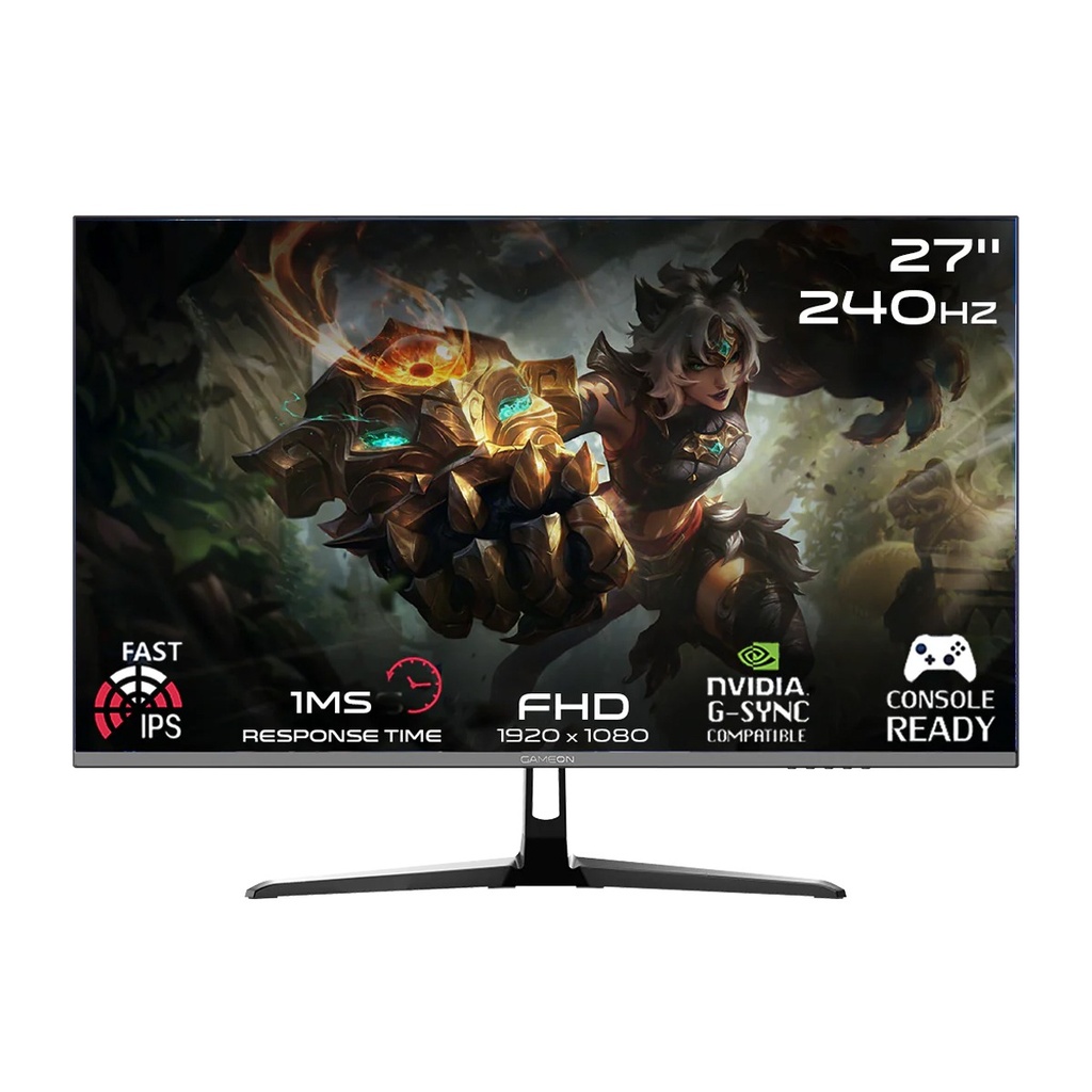 [GOESP27240IPS] GAMEON GOESP27240IPS Esports Series 27" FHD, 240Hz, MPRT 0.5ms, HDMI 2.1, Fast IPS Gaming Monitor (Supports PS5) - Black