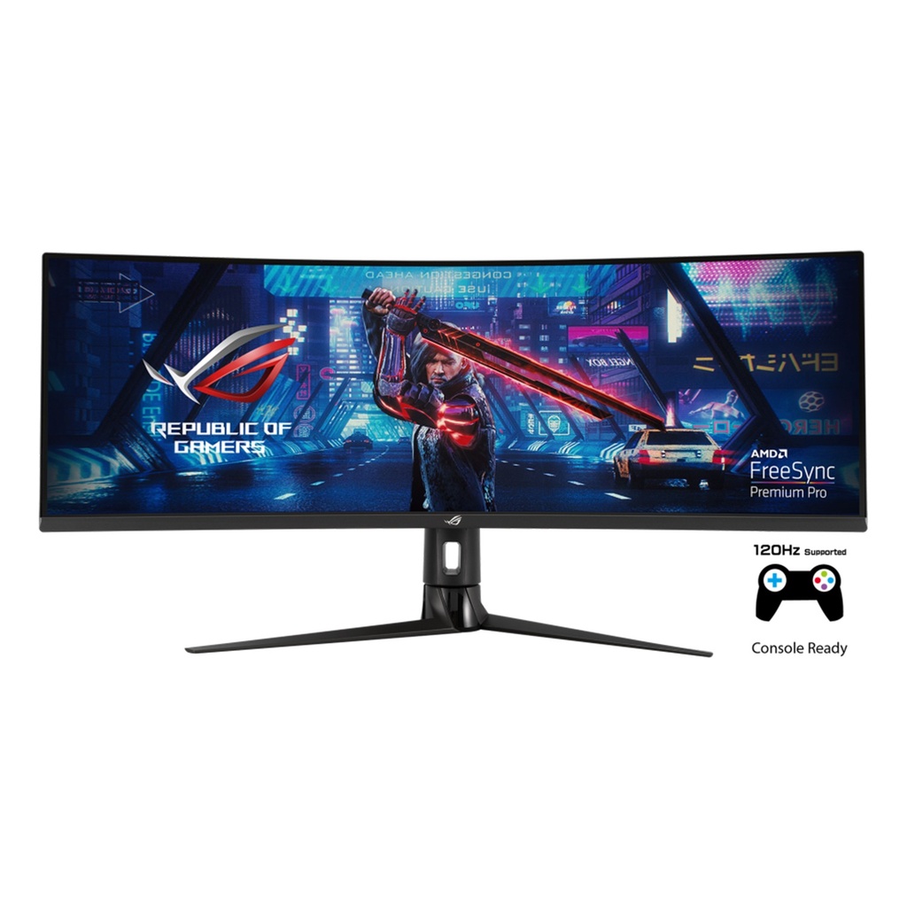 [90LM04H0-B01170] Asus ROG Strix XG49VQ Super Ultra-Wide 49" VA Panel (3840 x 1080) 144Hz 4ms HDR 400 With AMD FreeSync Premium Pro Curved Gaming Monitor