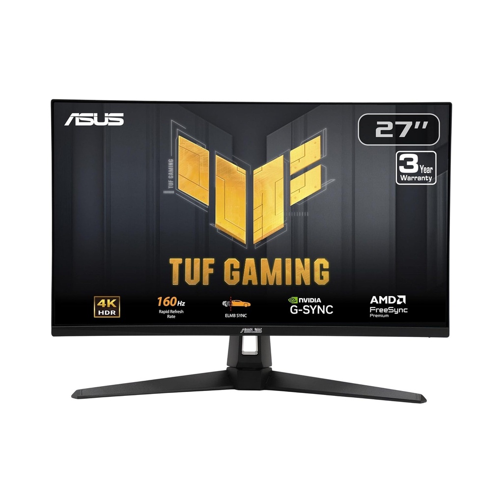 [90LM0AR0-B01371] Asus TUF Gaming VG27UQ1A 27" 4K HDR Fast IPS 160Hz 1ms NVIDIA G-Sync and AMD FreeSync Premium Gaming Monitor