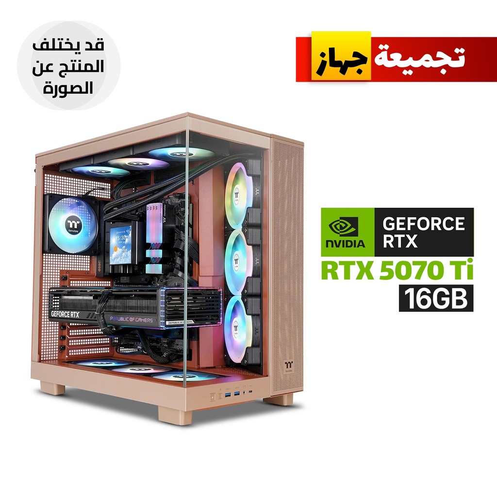 [CA-11E-00MGWN-00-CGPC1] Gaming PC RYZEN 7-9800X3D Processor, ASUS TUF X870 WiFi Motherboard, 32GB DDR5 RAM, 2TB SSD NVMe, ASUS TUF RTX 5070 TI 16GB VGA, ASUS TUF 1000 WATT GOLD PSU, ASUS TUF L360 Liquid Cooler, Thermaltake View 380 XL Case 4x ARGB Fans, Windows 11 Pro (License)
